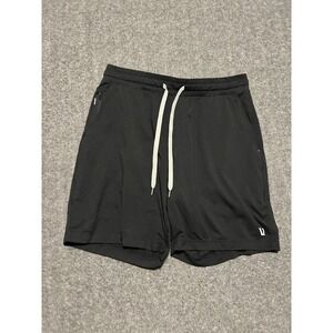 Vuori ponto shorts mens soft black medium V344 gym athletic read 7" inseam